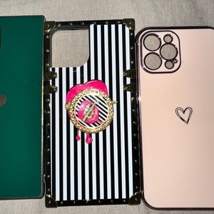 iPhone 12 Pro Max case w/ pop socket